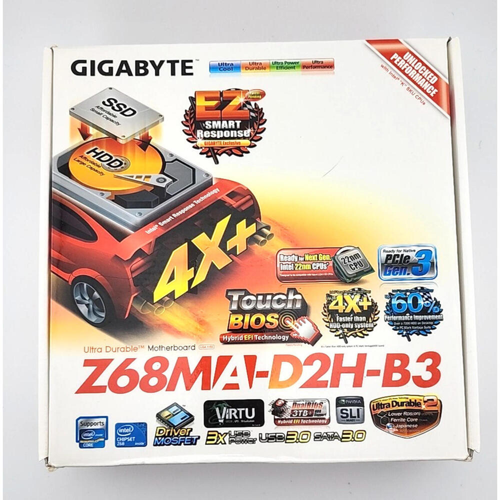 Gigabyte GA-Z68MA-D2H-B3 Motherboard Intel Z68/rev.1.3 Socket 1155 4 DDR3